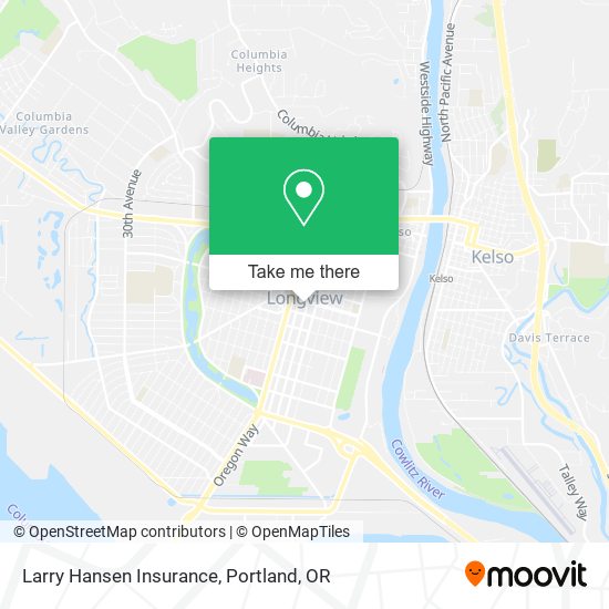 Larry Hansen Insurance map