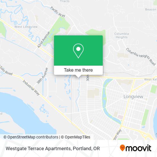 Mapa de Westgate Terrace Apartments