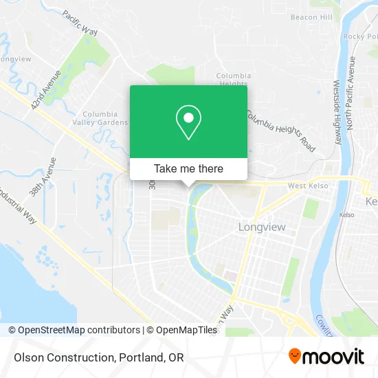 Olson Construction map