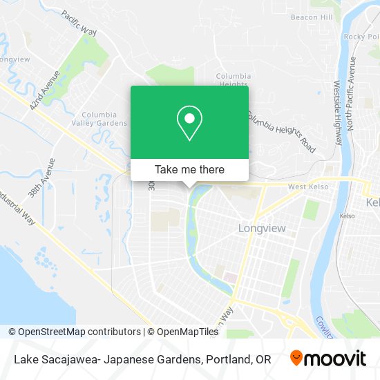 Lake Sacajawea- Japanese Gardens map