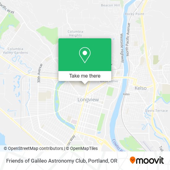 Friends of Galileo Astronomy Club map