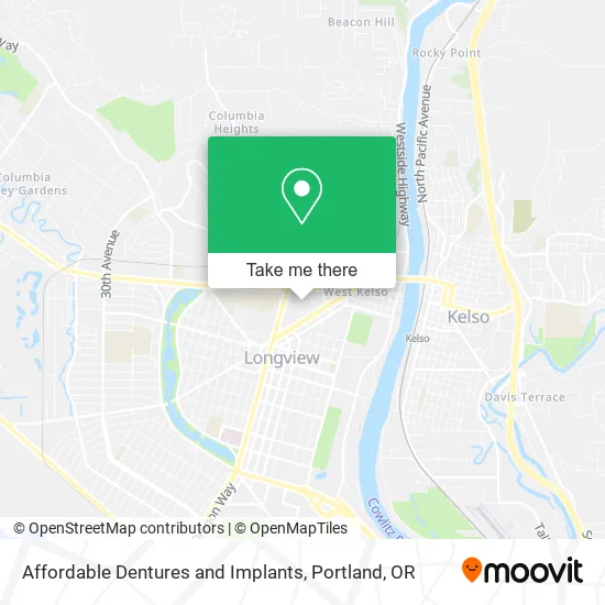 Mapa de Affordable Dentures and Implants