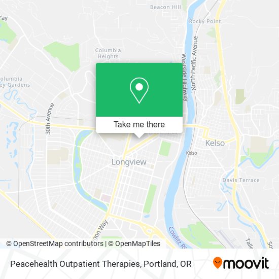 Mapa de Peacehealth Outpatient Therapies