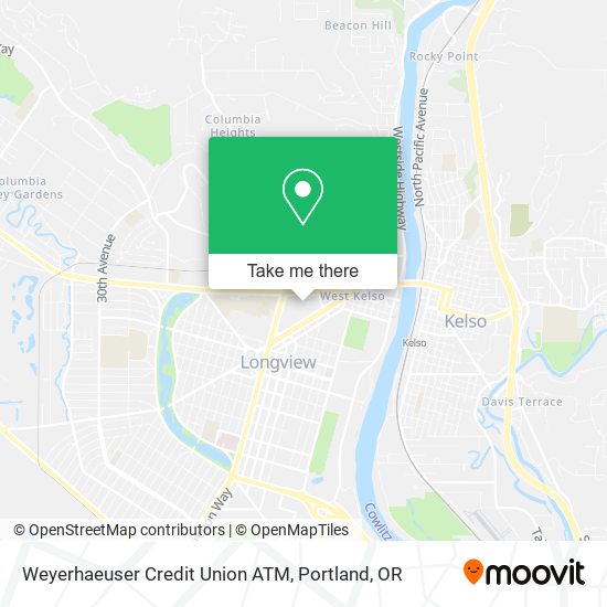 Mapa de Weyerhaeuser Credit Union ATM
