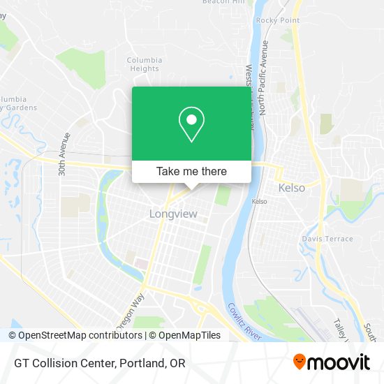 GT Collision Center map