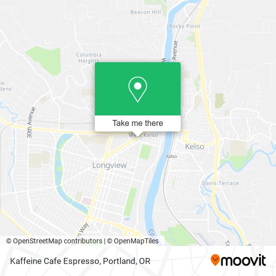 Mapa de Kaffeine Cafe Espresso