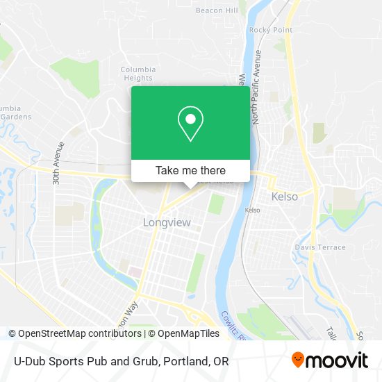 U-Dub Sports Pub and Grub map