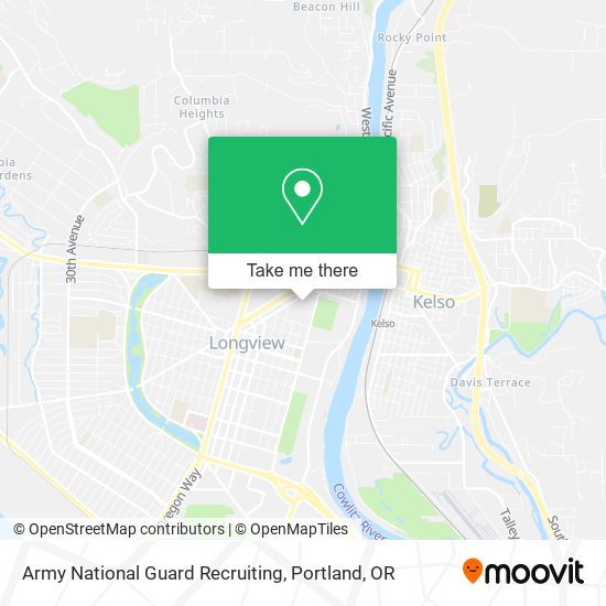Army National Guard Recruiting map