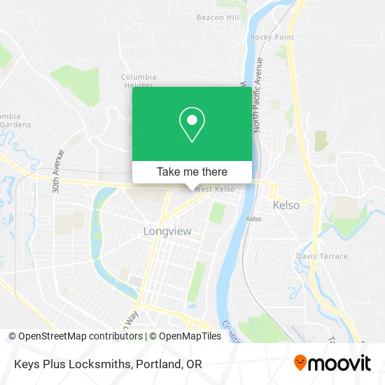 Keys Plus Locksmiths map