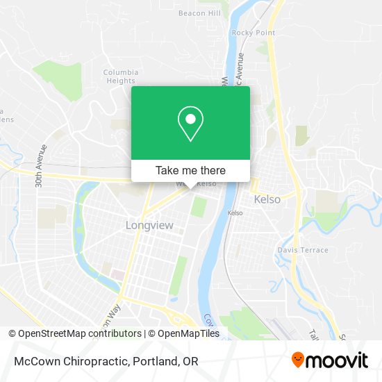 McCown Chiropractic map