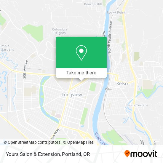 Yours Salon & Extension map