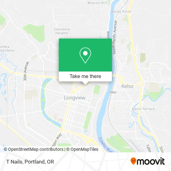 T Nails map
