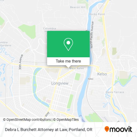 Debra L Burchett Attorney at Law map