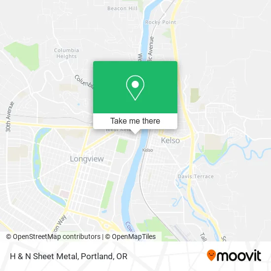H & N Sheet Metal map