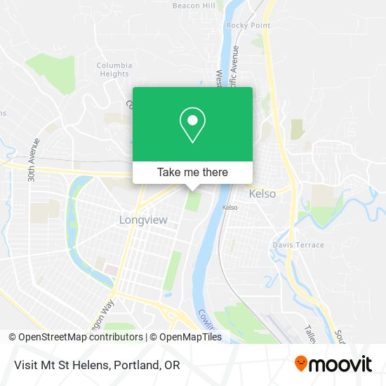 Visit Mt St Helens map