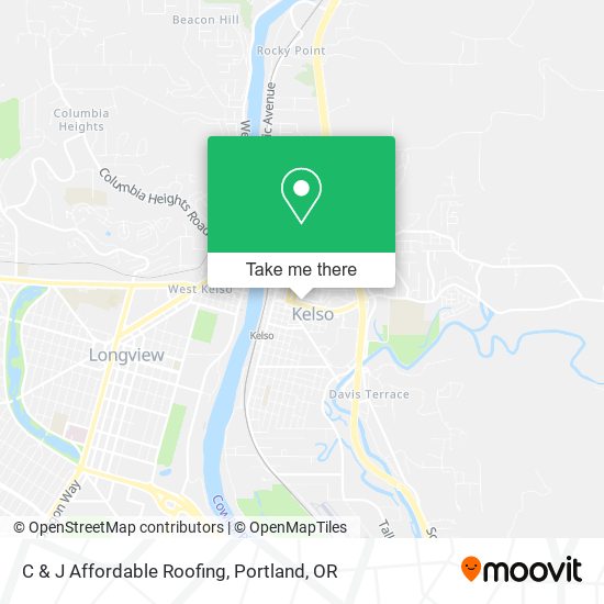 C & J Affordable Roofing map