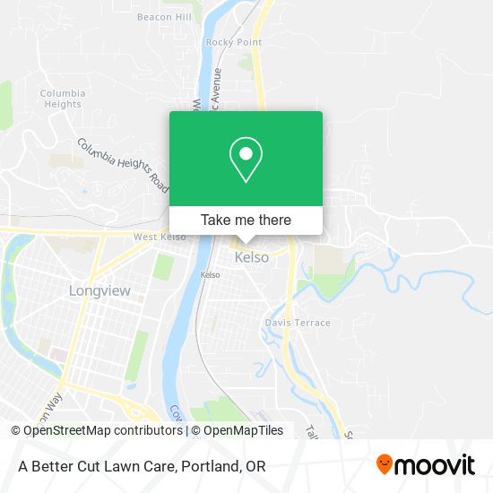 A Better Cut Lawn Care map