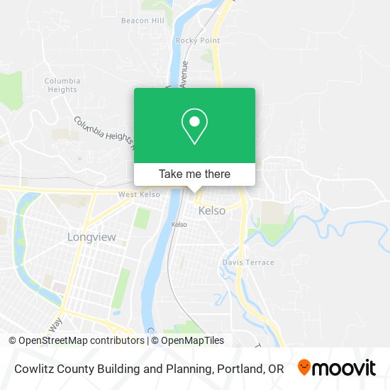 Mapa de Cowlitz County Building and Planning