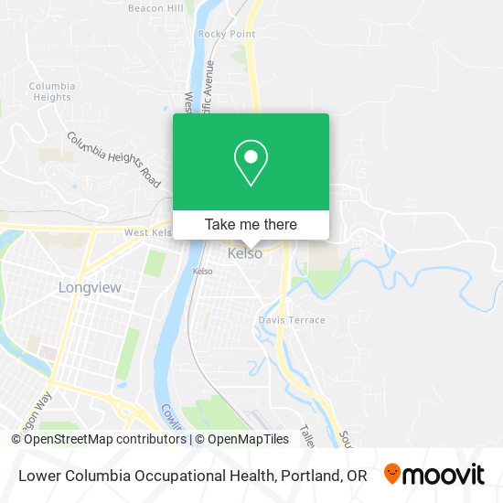 Lower Columbia Occupational Health map