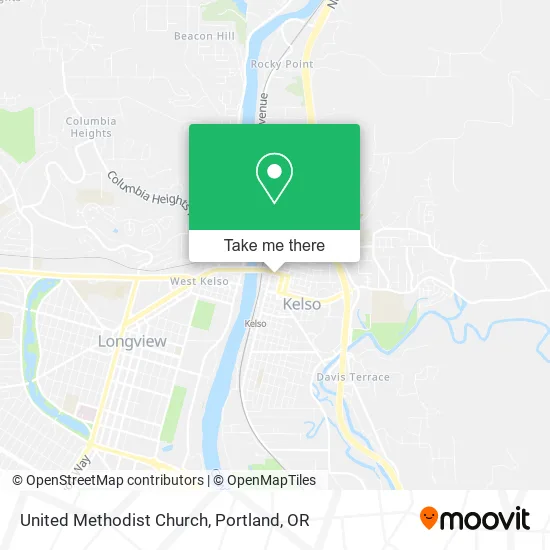 United Methodist Church map