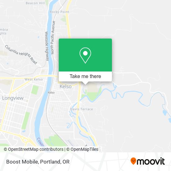 Mapa de Boost Mobile