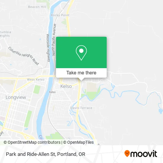 Park and Ride-Allen St map