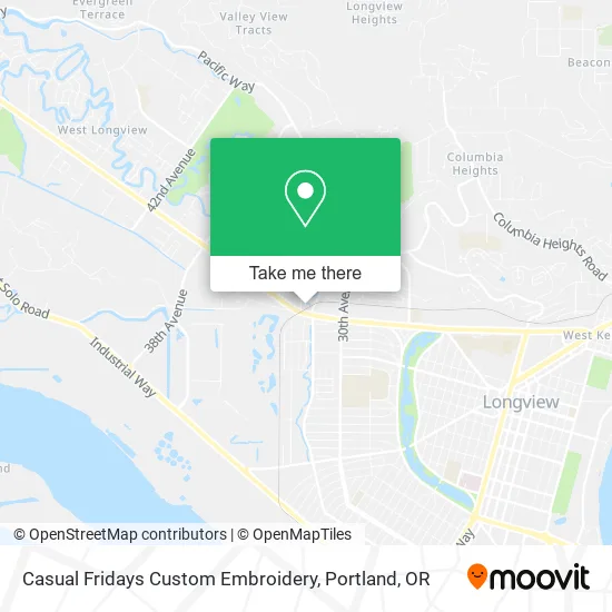 Casual Fridays Custom Embroidery map