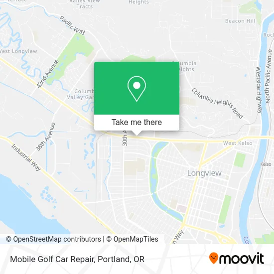 Mobile Golf Car Repair map