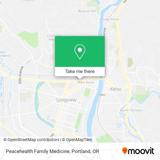 Peacehealth Family Medicine map