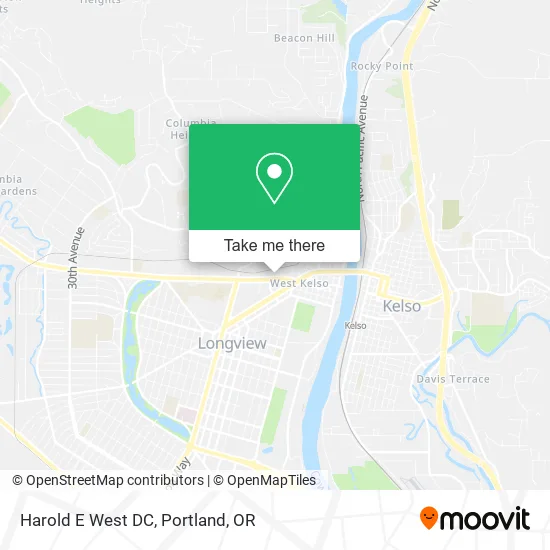 Harold E West DC map