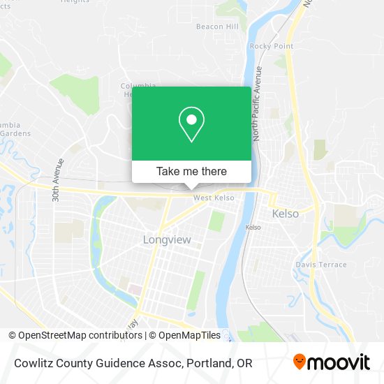 Cowlitz County Guidence Assoc map