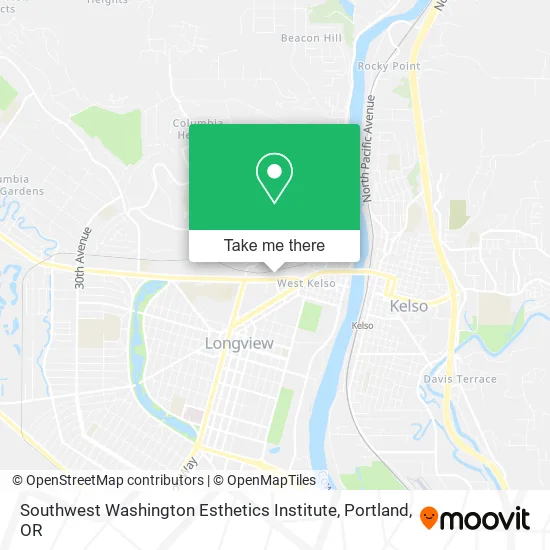 Southwest Washington Esthetics Institute map