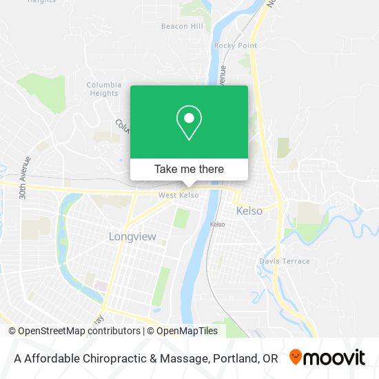 A Affordable Chiropractic & Massage map