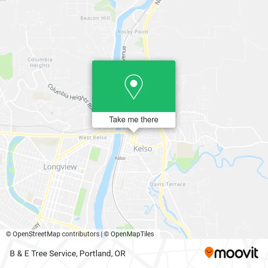 Mapa de B & E Tree Service