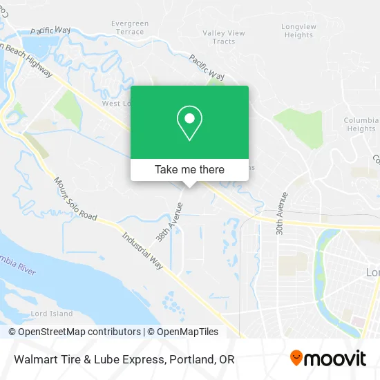 Walmart Tire & Lube Express map