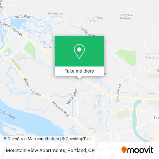 Mapa de Mountain View Apartments