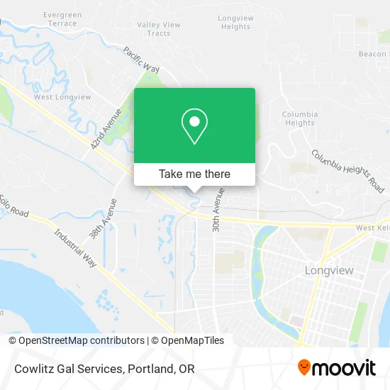Cowlitz Gal Services map