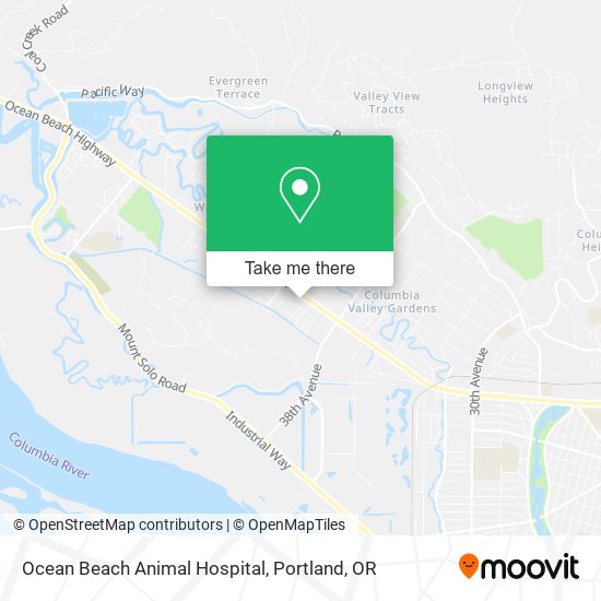 Ocean Beach Animal Hospital map