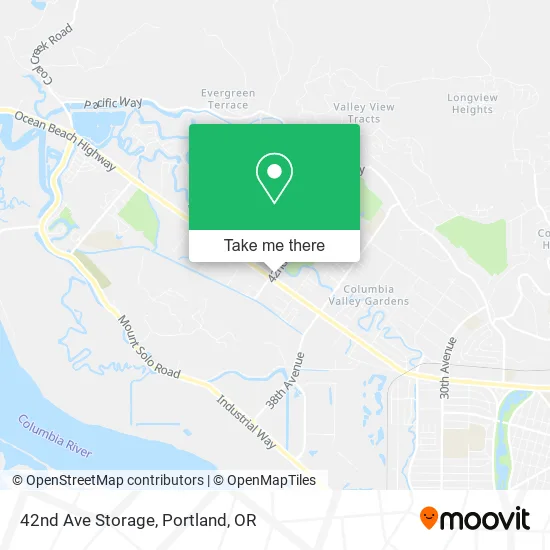 42nd Ave Storage map