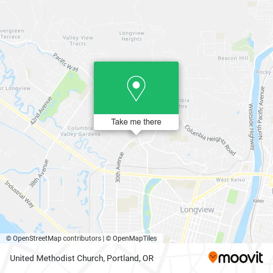 United Methodist Church map
