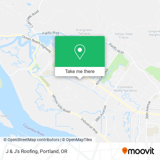 J & J's Roofing map