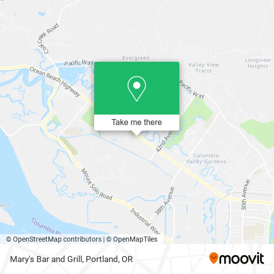Mary's Bar and Grill map