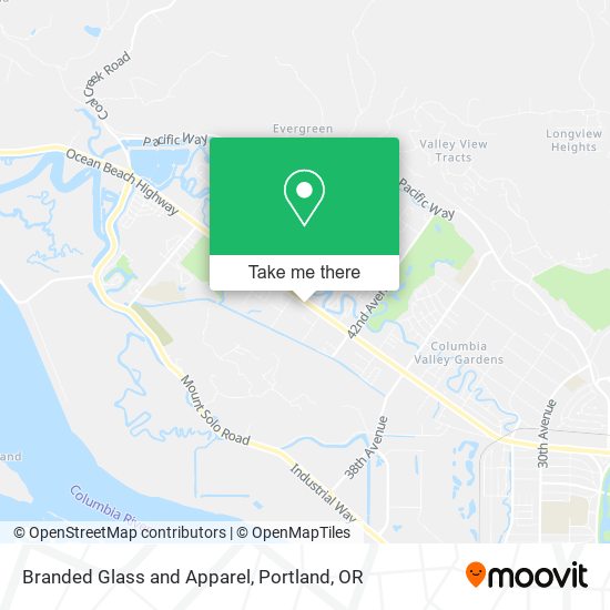 Branded Glass and Apparel map