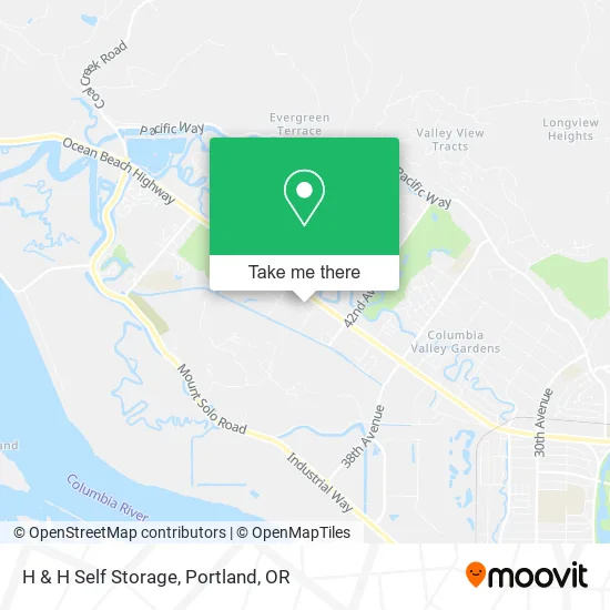 H & H Self Storage map
