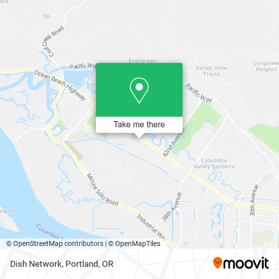 Mapa de Dish Network