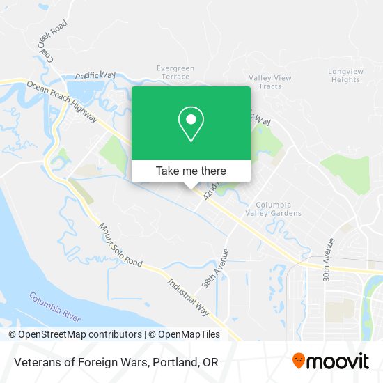 Mapa de Veterans of Foreign Wars