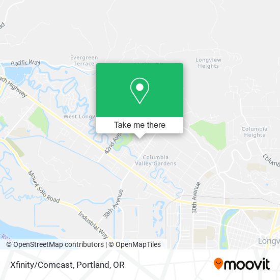 Xfinity/Comcast map
