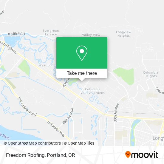 Freedom Roofing map