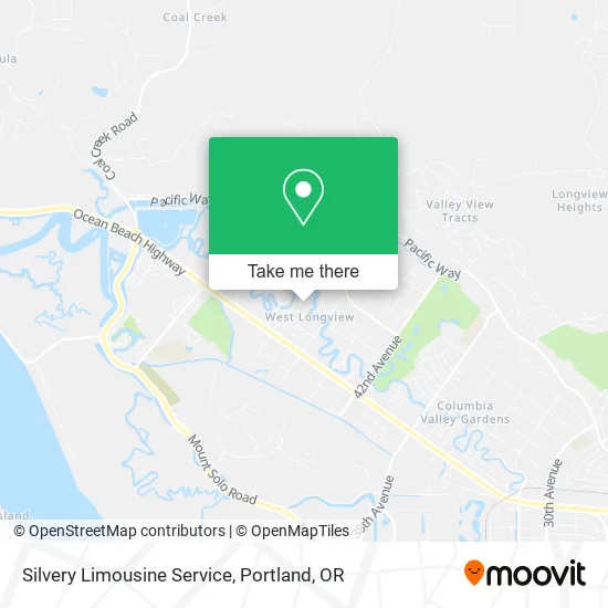 Silvery Limousine Service map