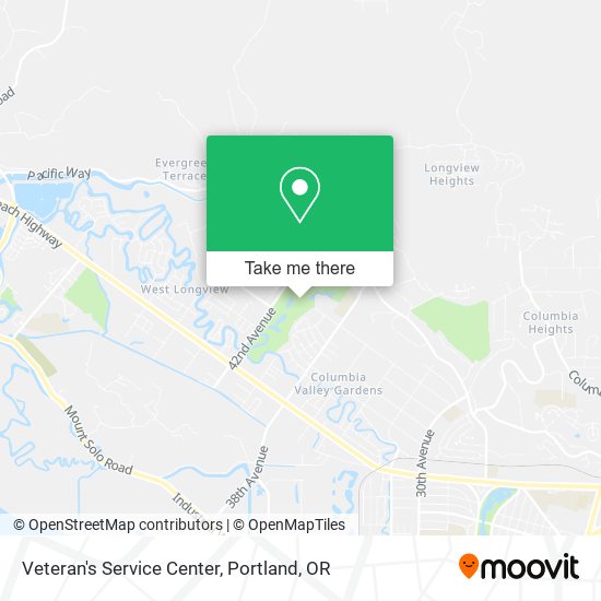 Veteran's Service Center map